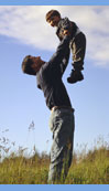 Father Holding Child
